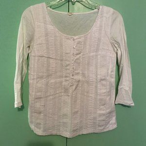 JCREW white patterned shirt